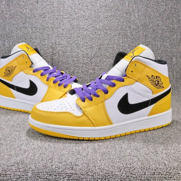 Shoes Newnike Air Jordan 1 Laker Colorway Mens And Wome Poshmark